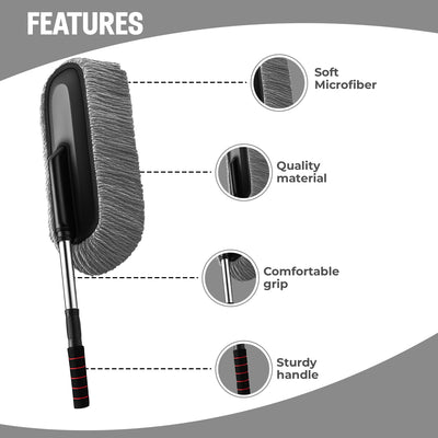 FlexGrips™ Microfiber Car Duster